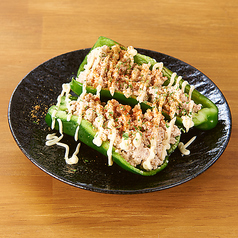 新鮮生ピーマンのタイ風肉詰め