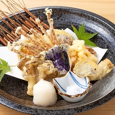 木の子と秋野菜の天布羅