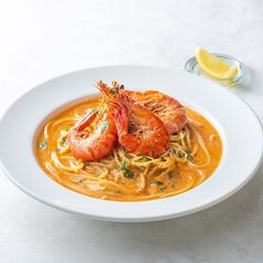 海老のビスクスープパスタ