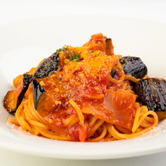 ベーコンと茄子の七味アラビアータ