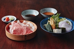 山形リブロース(80g)と米澤豚ロース(80g)のしゃぶしゃぶ