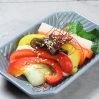 彩り豊かな前菜が充実
