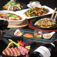 鉄板や 万菜のコース写真