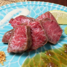黒樺牛のレアステーキ(50g)