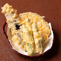 ちょこっと野菜天3種盛り