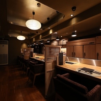 落ち着く和の空間。肉割烹コースで大切な方をもてなす