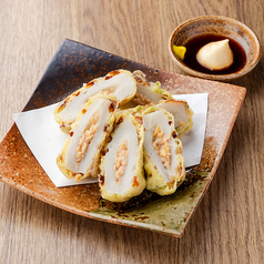 ちくわと納豆磯辺揚げ