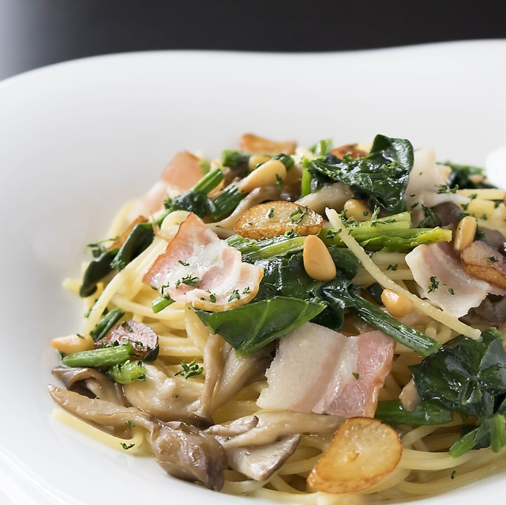 ゾーナイタリア産モッツァレラチーズなどこだわりの素材と旬の食材を使用した出来立てのパスタが絶品