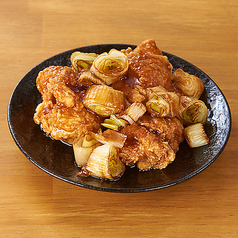 たっぷり香味葱の油淋鶏