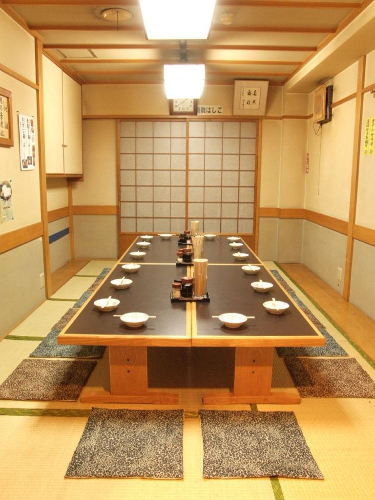 座席レイアウトの【1】　最大20名様の座敷宴会が可能。歓送迎会に是非！