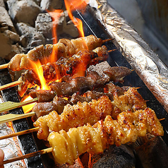 備長炭にこだわった炭火の地鶏焼き鳥がまさに絶品♪