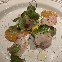 鮮魚の炙り 蕗味噌バターソース