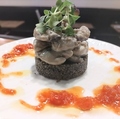 料理メニュー写真&nbsp;牡蠣のコンフィとイカ墨のクスクス(3月のおすすめより)