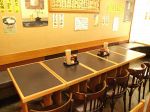 座席レイアウトの【4】　最大17名様の宴会可能。会社帰りに沢山食べて行ってください。