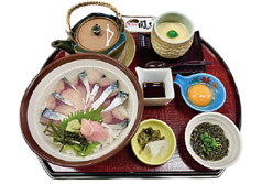 関さば二味(ふたみ)丼