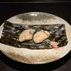 国産牡蠣の昆布焼き
