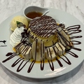 料理メニュー写真&nbsp;チョコレートバナナパンケーキ<2枚>