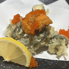 海苔巻き天ぷらウニのせ