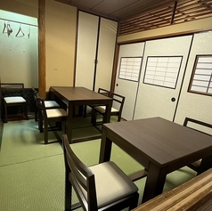 【B座敷テーブル席】2名様から6名様ご利用可能※4名様より個室利用可能です。
