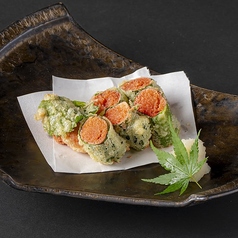 博多明太子のしそ巻き天ぷら