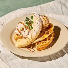 バナナ＆キャラメル　ワッフル