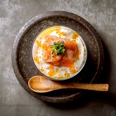 柚子香るイカ明太クリームチーズ豆腐