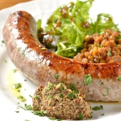 渥美うまみ豚肩ロース自家製ソーセージの写真