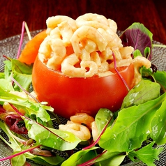 トマトクルヴェット～トマトに詰めた小海老のサラダ～