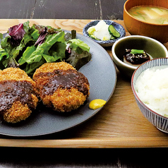 牛たんミンチカツ定食