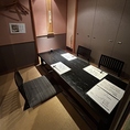 【こんぺき】【ぎんすず】2～4名様でご利用いただける掘りごたつの個室を2部屋ご用意しております。ゆったりと足を伸ばして寛げる空間は、お子様連れのご家族にも最適です。どうぞごゆっくりと食事をお楽しみください。