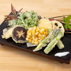 季節の野菜天布羅