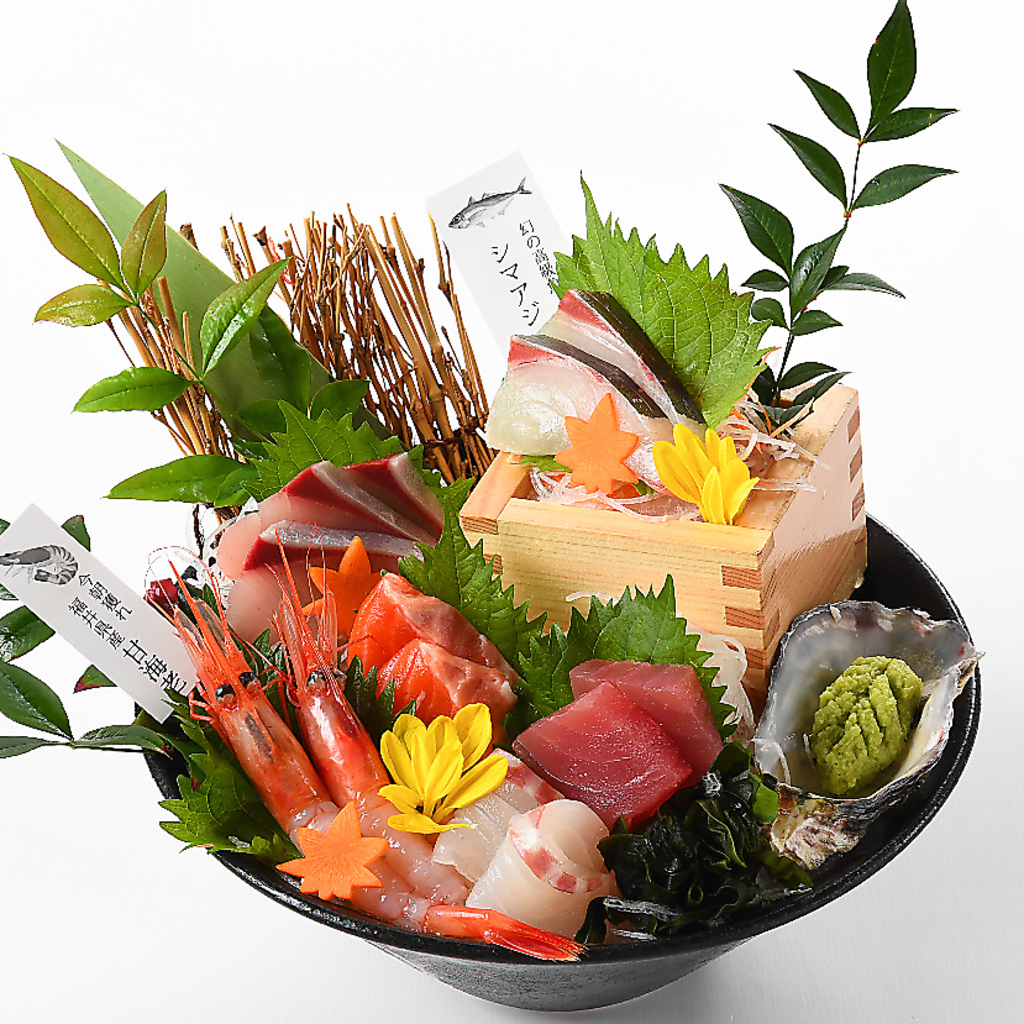 新鮮な魚介を中心に拘り食材で創作料理をご提供いたします！！