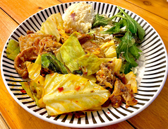 豚とキャベツの辛みそ炒め定食