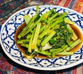 料理メニュー写真 大人気　シャキシャキ空芯菜と中国野菜ターツァイの炒め