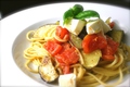 料理メニュー写真 ナスとトマトのアンチョビソーススパゲティ