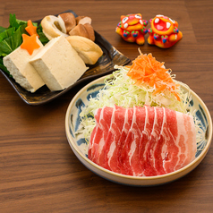 お肉、お野菜1人前から追加できます