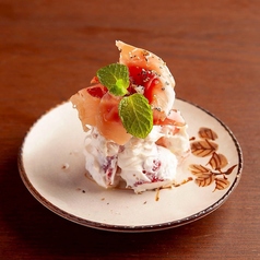 生ハムと季節果物のマルカルポーネ和え