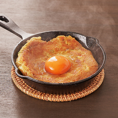 和牛すじと葱のとろろ焼き