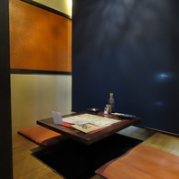 「半個室掘りごたつ席」プライベート空間をご用意★