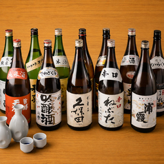 芳醇な香りと米の旨味が広がる厳選日本酒を心ゆくまで◎