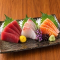 料理メニュー写真&nbsp;刺身3種盛り合わせ
