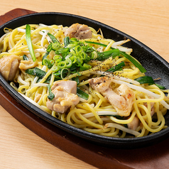 鶏塩焼きそば鉄板