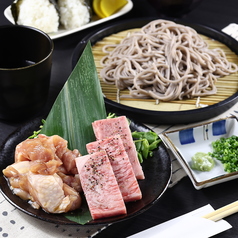  大分の二大美味を一度に。極上豊後牛の炭火焼きと喉ごし際立つ「豊後牛 蕎麦御膳」の写真