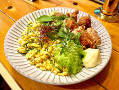 唐揚げチャーハン定食