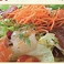 雅の海鮮サラダ/赤エビカルパッチョ　各