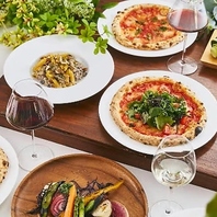 こだわりの自家製窯焼きピザと季節の料理をご提供