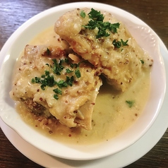 鶏もも肉のフリカッセ（マスタード風味）