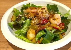 小エビと彩野菜のホットサラダ