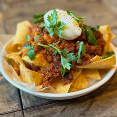 スパイシーチリビーンズのナチョス