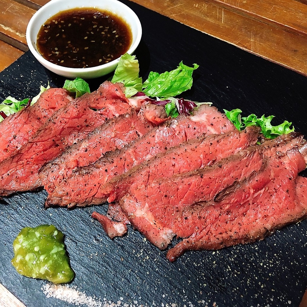 ランプ肉のローストビーフ